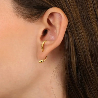 Serpent Elegance I  Snake Earrings