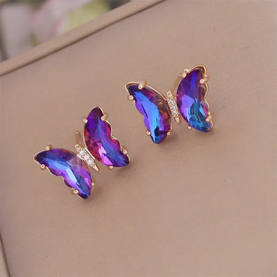 Iridescent Flutter I Butterfly Earring