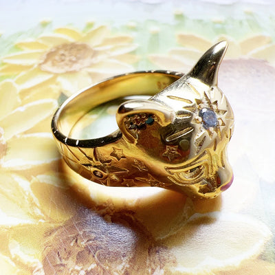 Lunara | Celestial Cat Ring