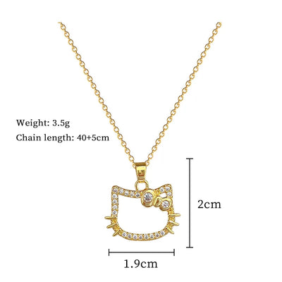 Luna | Crystal Kitty Necklace