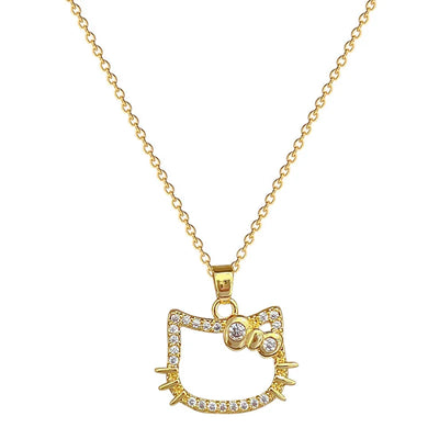 Luna | Crystal Kitty Necklace