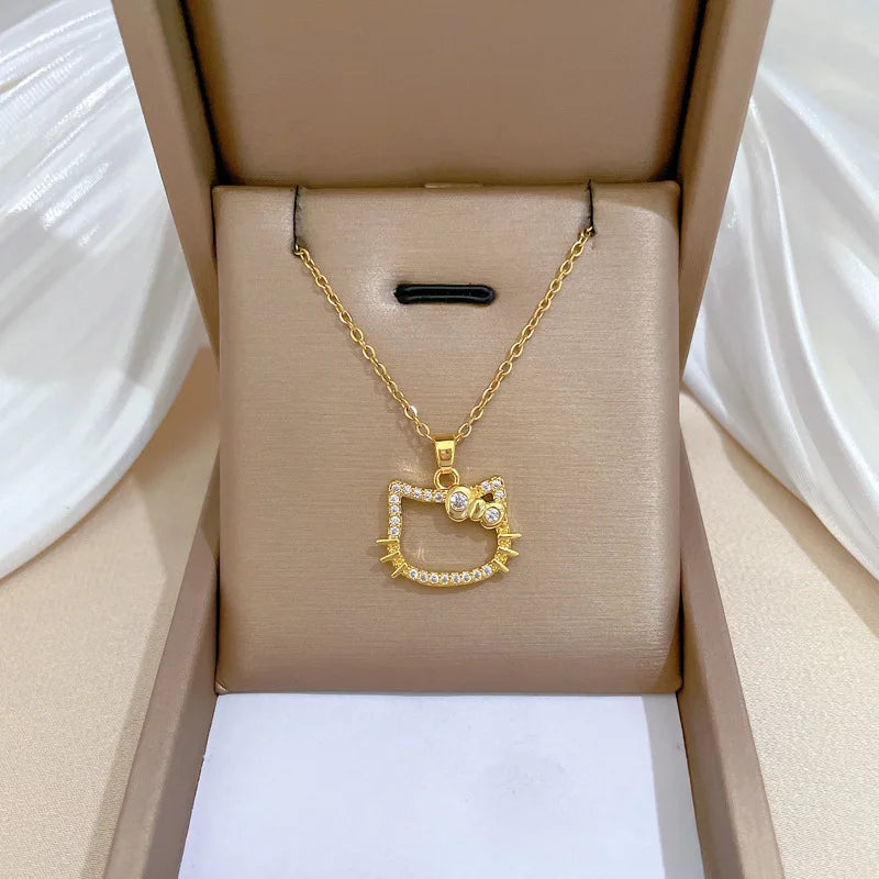 Luna | Crystal Kitty Necklace