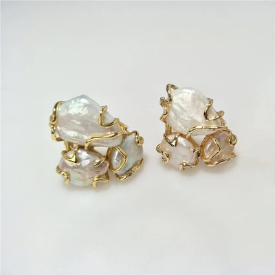 Ocean Veil I Natural Freshwater Pearls Ring