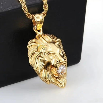 King's Roar I Lion Head Men's Necklace