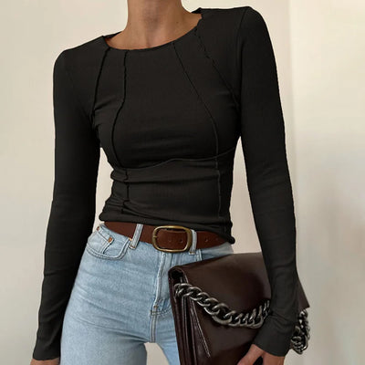ERICA | LONG‑SLEEVE BASIC LAYERING TOP