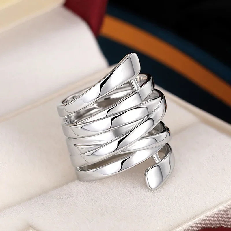 Linea Curve | Layered Ring