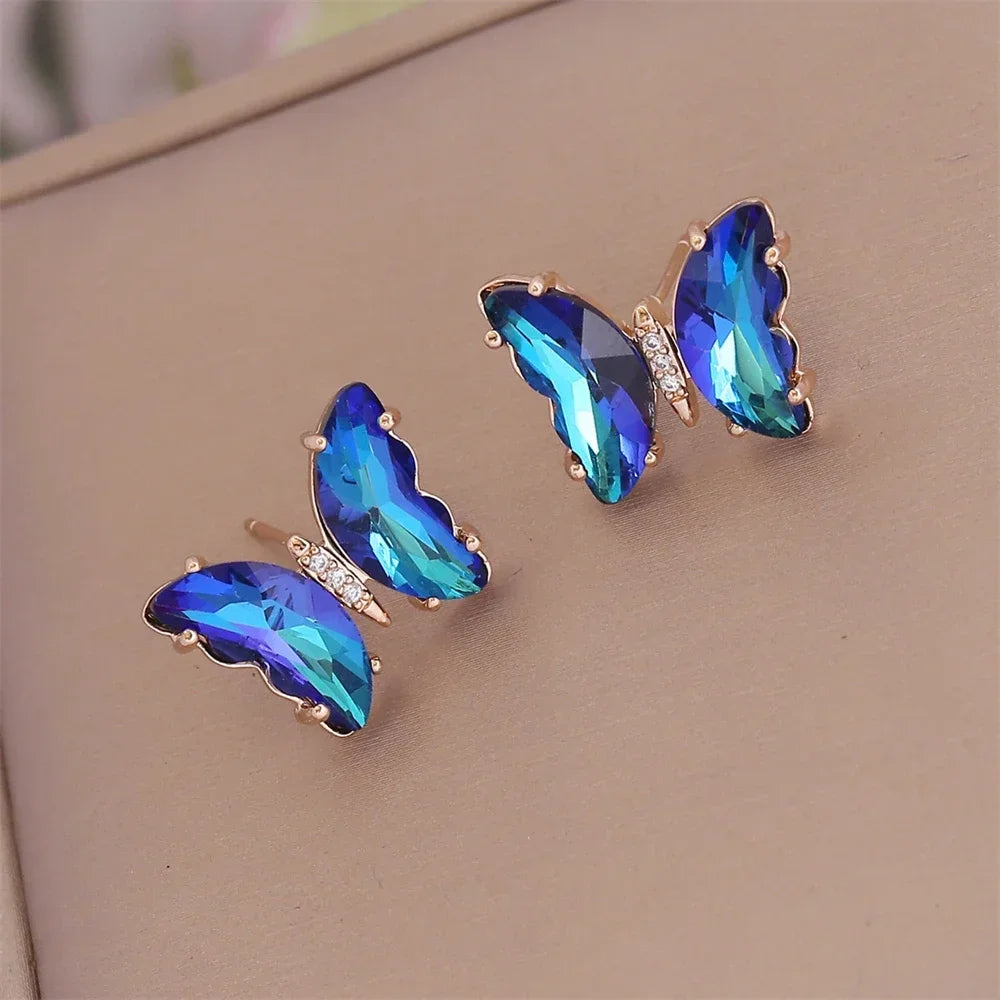 Iridescent Flutter I Butterfly Earring
