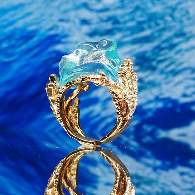 Ocean Pulse I Wave Ring