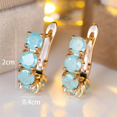 Ebb & Essence I Frosted Bloom Zircon Hoops