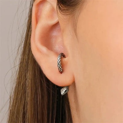Serpent Elegance I  Snake Earrings