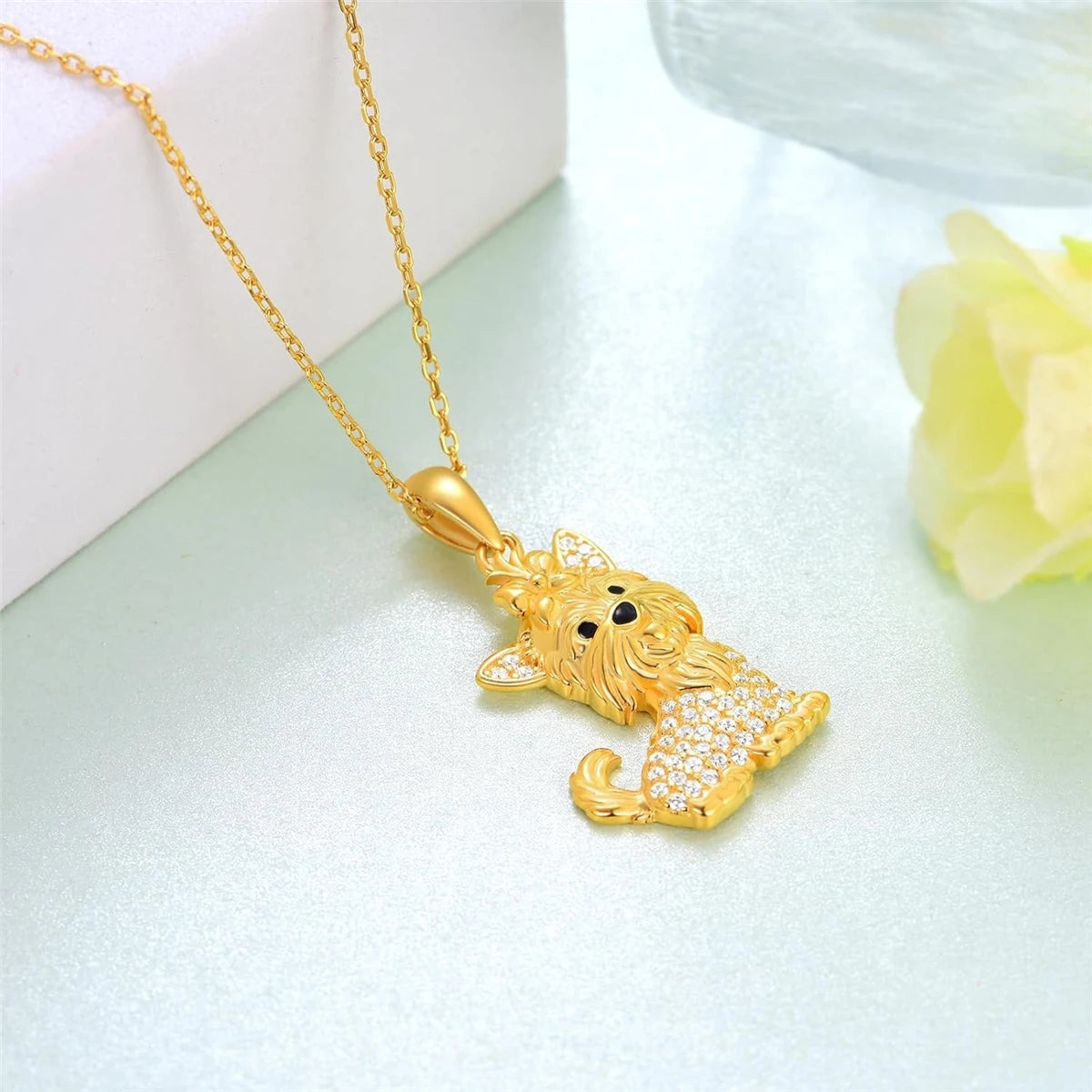Yorkie Belle | Crystal Necklace