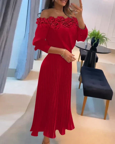 Oriana - Stunning Off Shoulder Maxi Dress