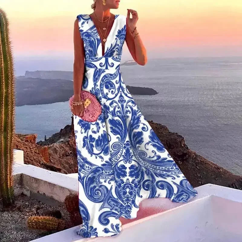 Keira | Lantern Sleeve Dress| French Chic Floral Sleeveless Dress
