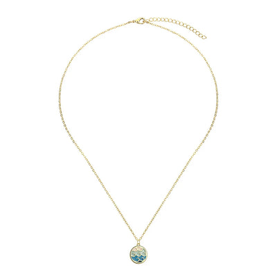 Serene Wave | Golden Wave Necklace