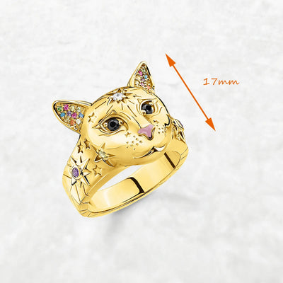 Lunara | Celestial Cat Ring