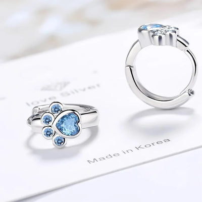Blue Paw Promise I Earrings