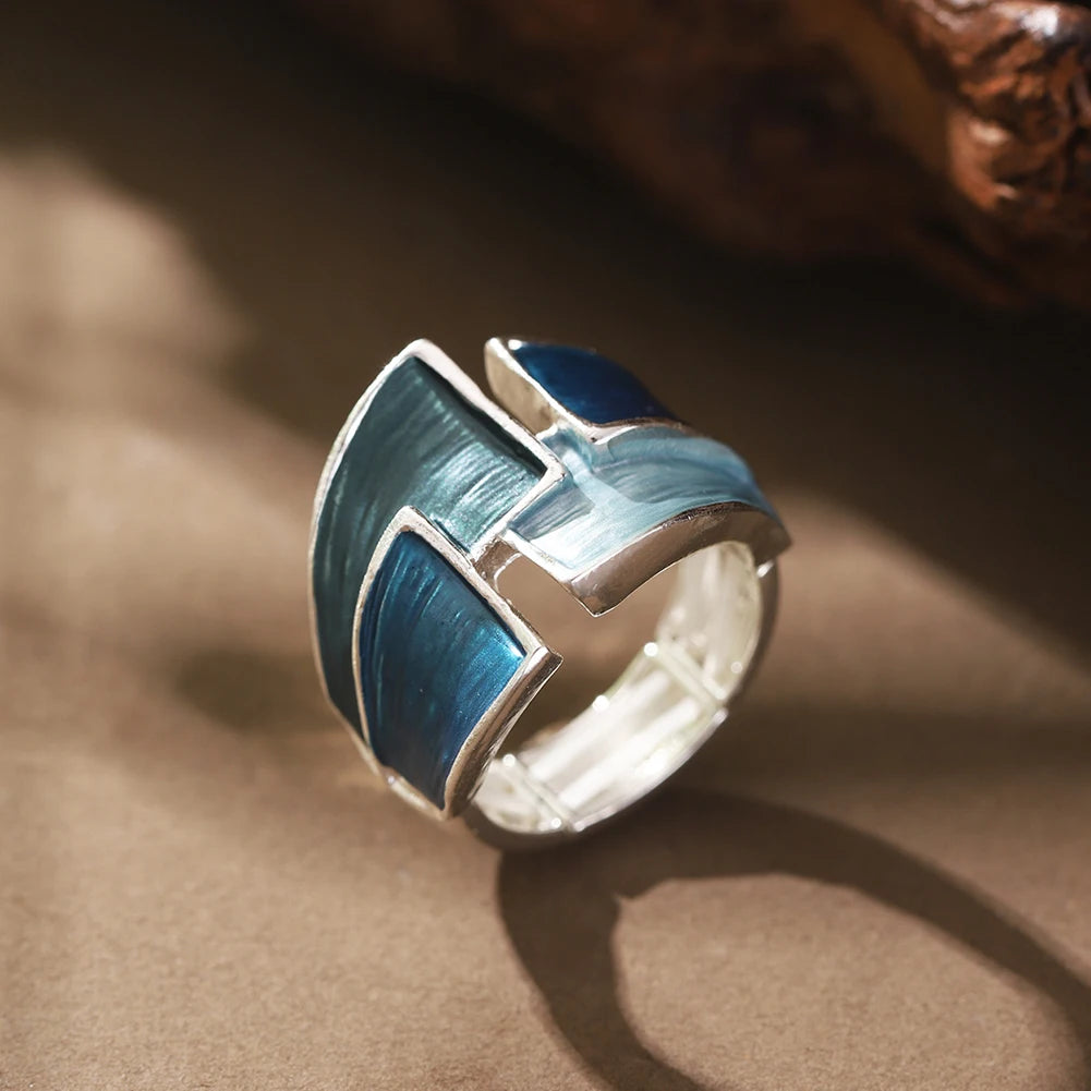 Almana I Geometric Adjustable Gold Ring