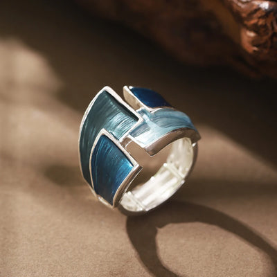 Almana I Geometric Adjustable Gold Ring