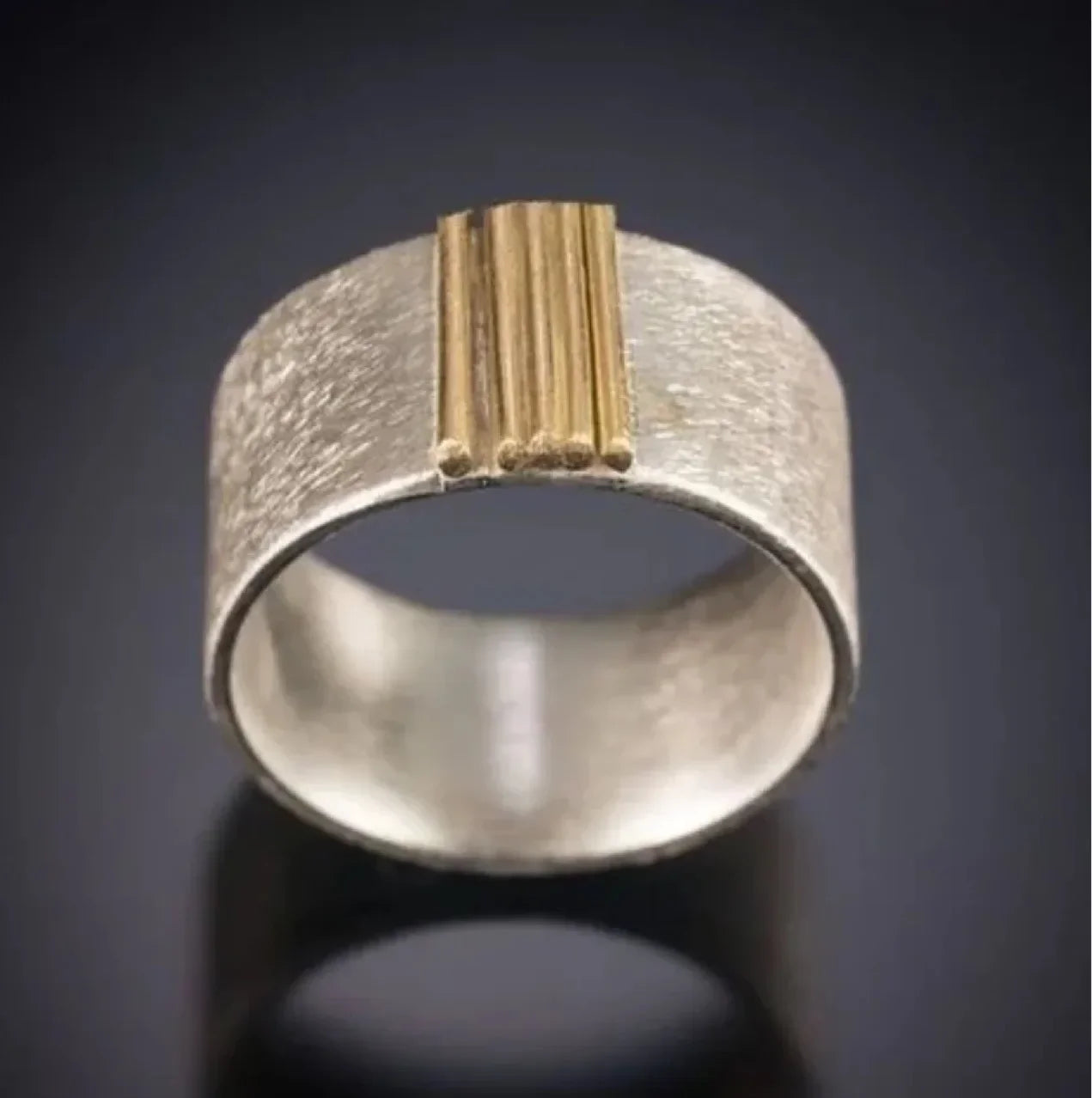 Aged Steel | Textured Vintage Ring
