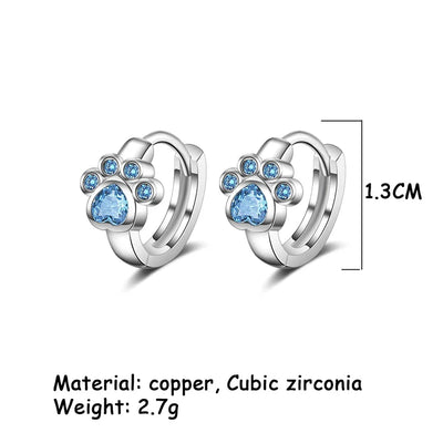 Blue Paw Promise I Earrings