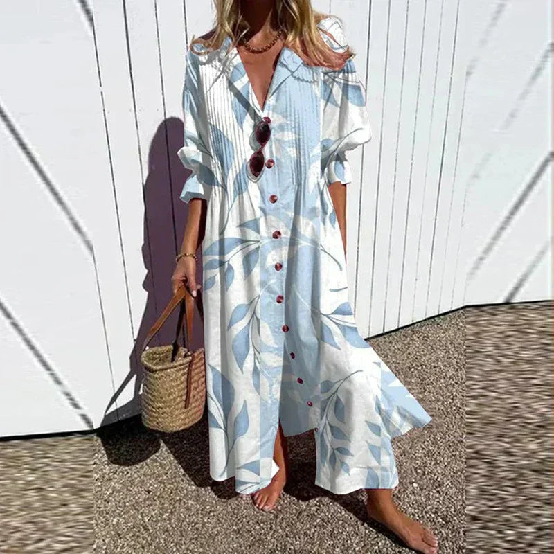 LINA | FLOWY FLORAL MAXI DRESS