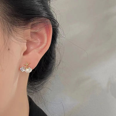 Siren's Gift I Golden Earrings