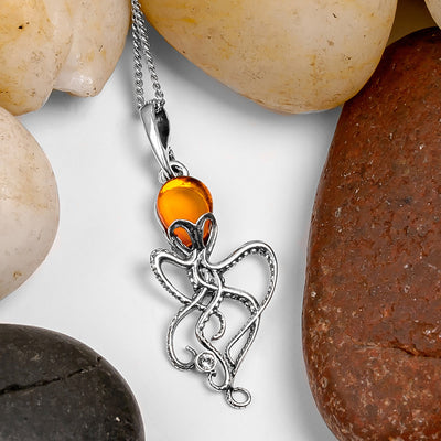 Beneath the Waves I Octopus Necklace