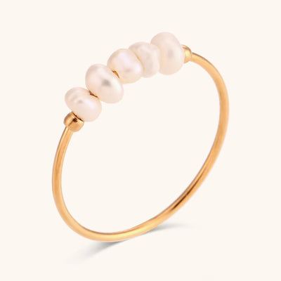 White Tide I Freshwater Pearl Ring