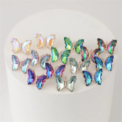 Iridescent Flutter I Butterfly Earring