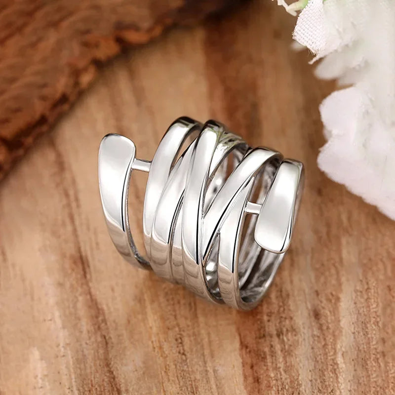Linea Curve | Layered Ring