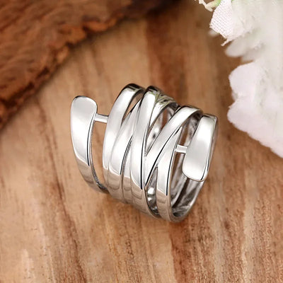 Linea Curve | Layered Ring