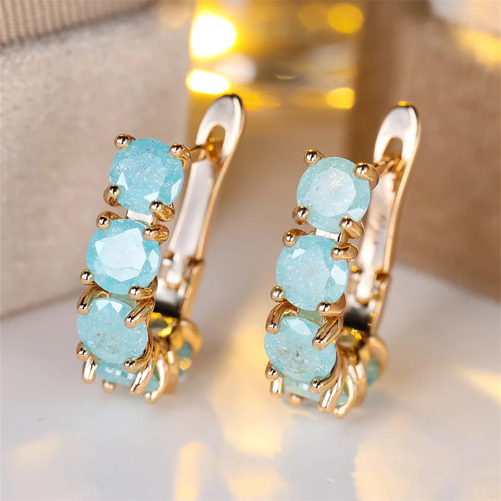Ebb & Essence I Frosted Bloom Zircon Hoops
