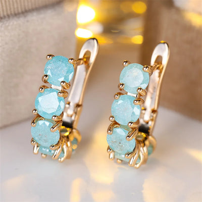 Ebb & Essence I Frosted Bloom Zircon Hoops