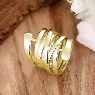 Linea Curve | Layered Ring