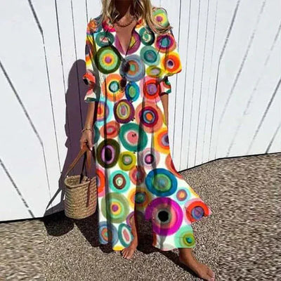 LINA | FLOWY FLORAL MAXI DRESS