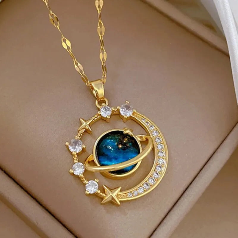 Serenum I  Astronaut Pendant Necklaces
