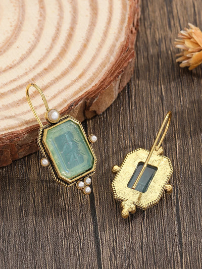 Ocean Dew I Radiant Finish Earrings