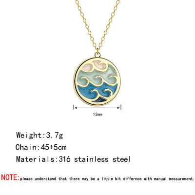Serene Wave | Golden Wave Necklace