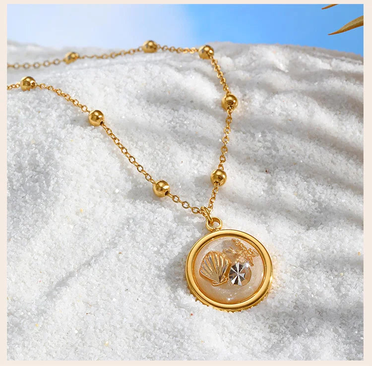Sunset Shells I Ocean summer necklace
