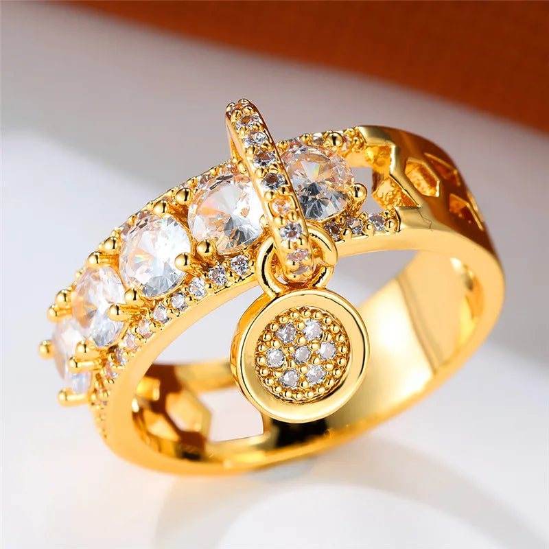 Celeste Glow | White Zircon Ring