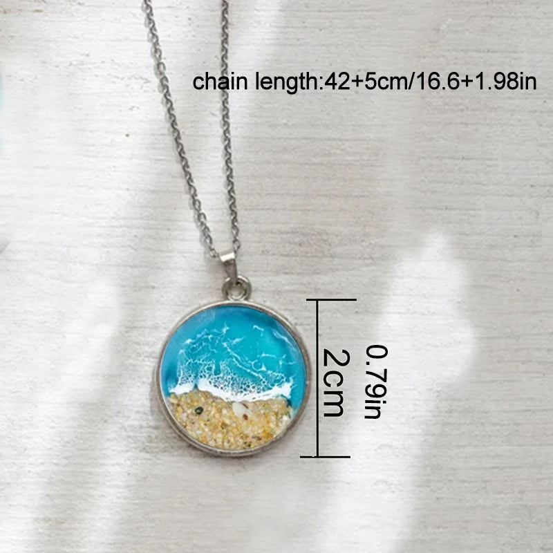 Circle of Calm I Beach Necklace