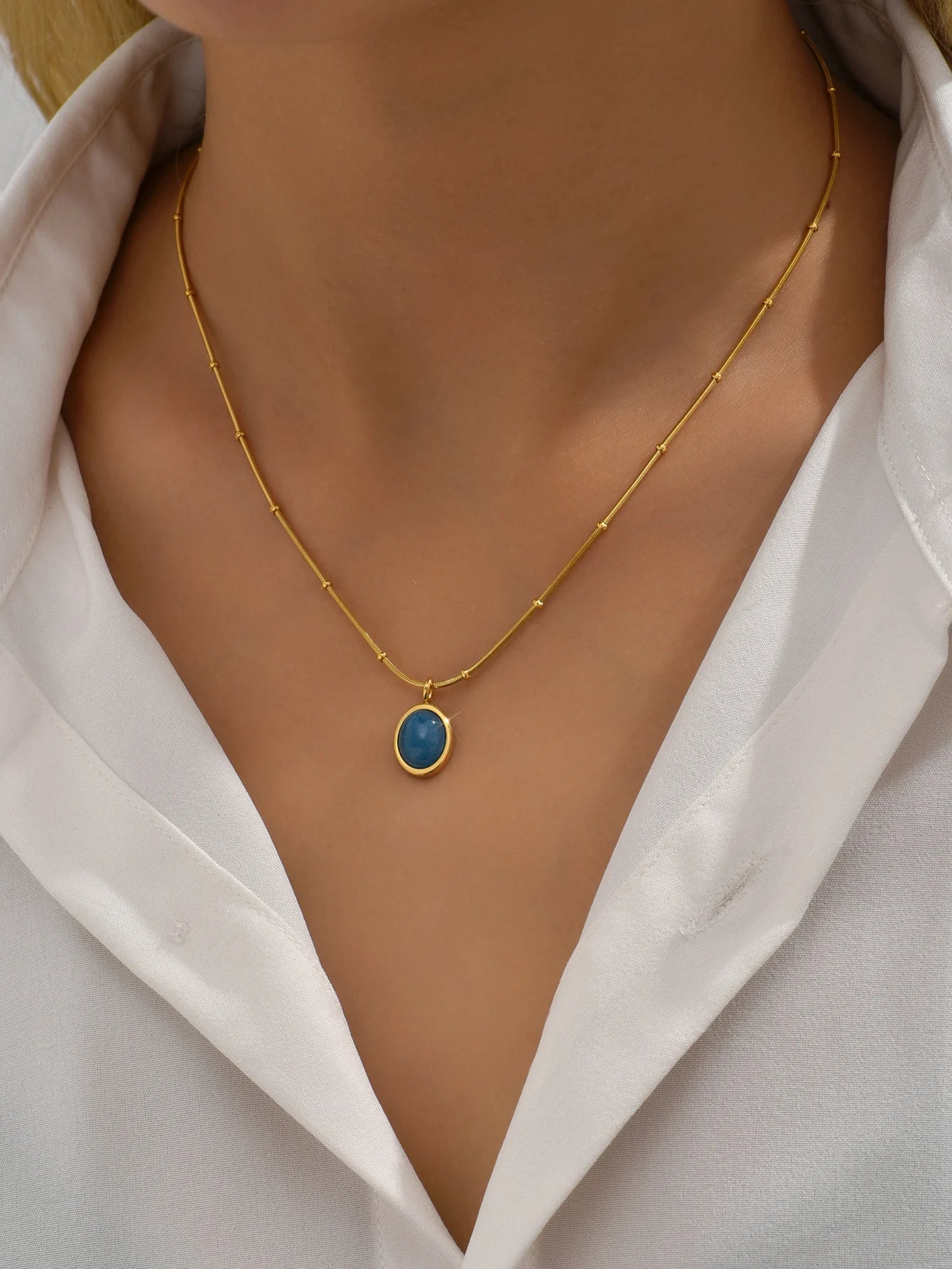 Blue Lagoon I Pearl Necklace