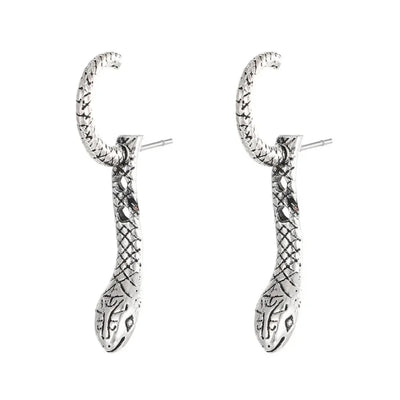 Serpent Elegance I  Snake Earrings