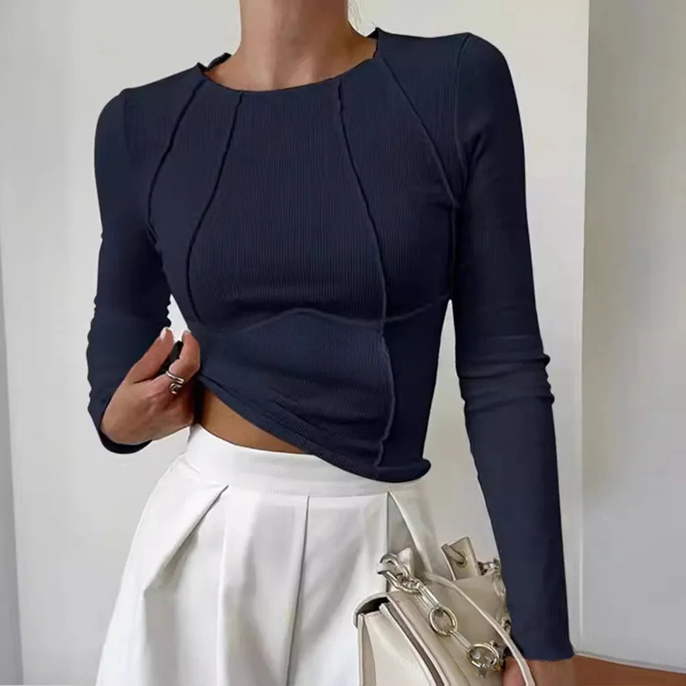 ERICA | LONG‑SLEEVE BASIC LAYERING TOP
