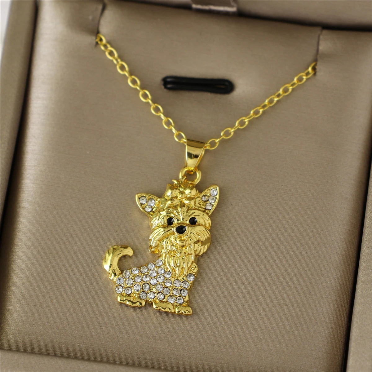 Yorkie Belle | Crystal Necklace