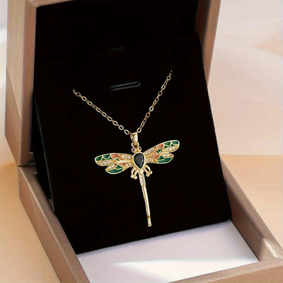Wings of Serenity I Dragonfly Pendant Necklace