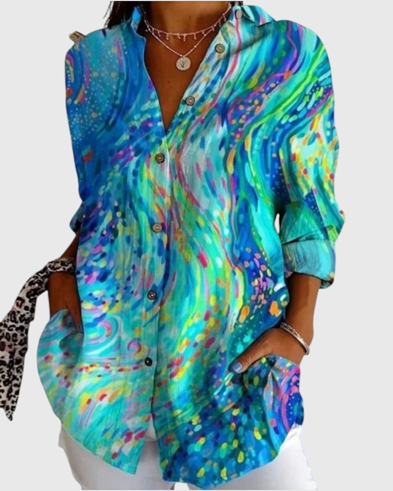 FIONY | ARTISTIC FLOW BUTTON SHIRT