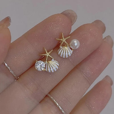 Siren's Gift I Golden Earrings
