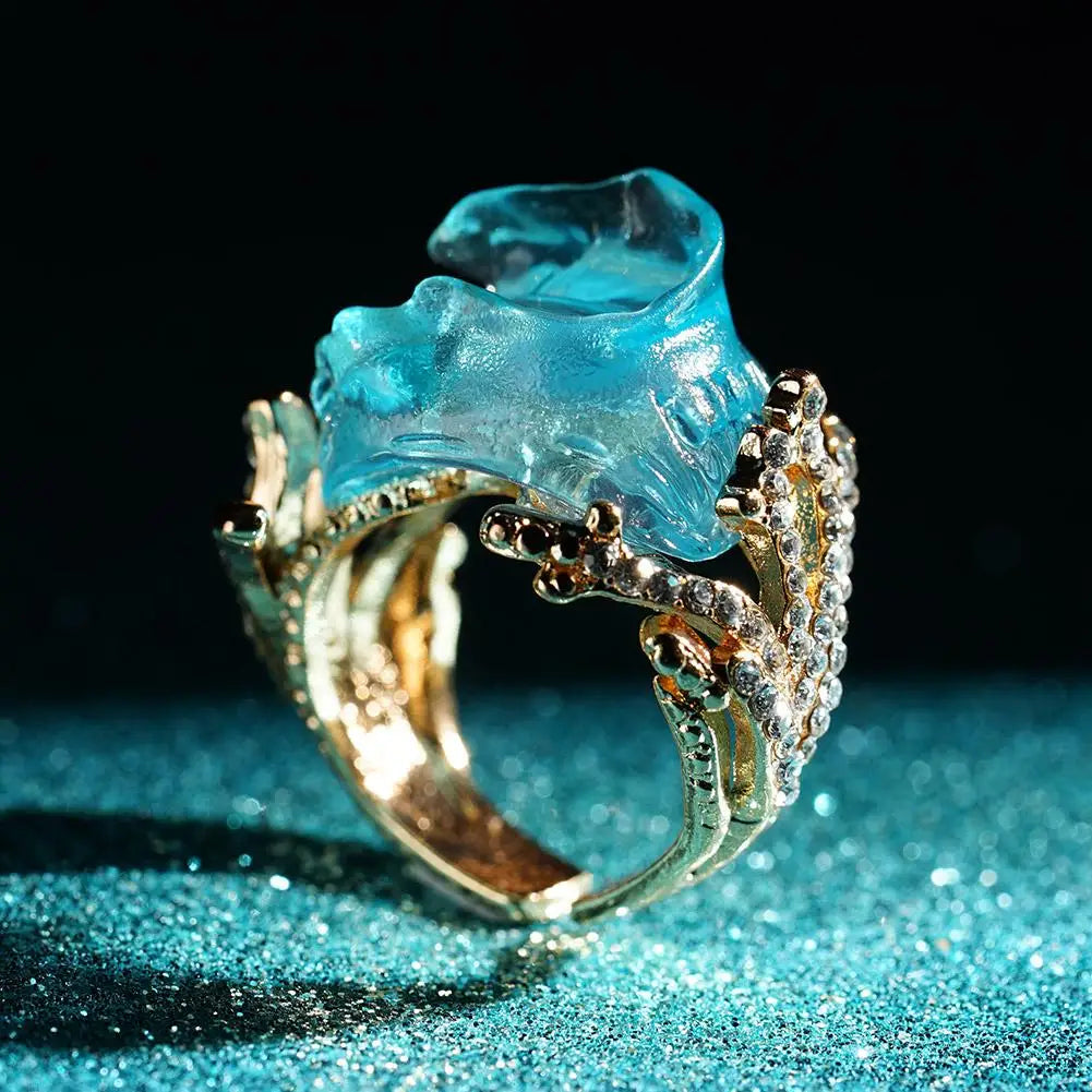 Ocean Pulse I Wave Ring