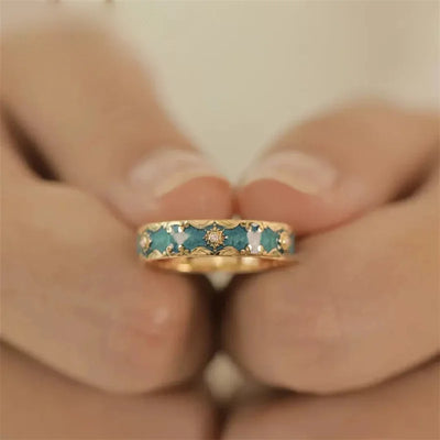Antique Muse | Turquoise Gold Ring
